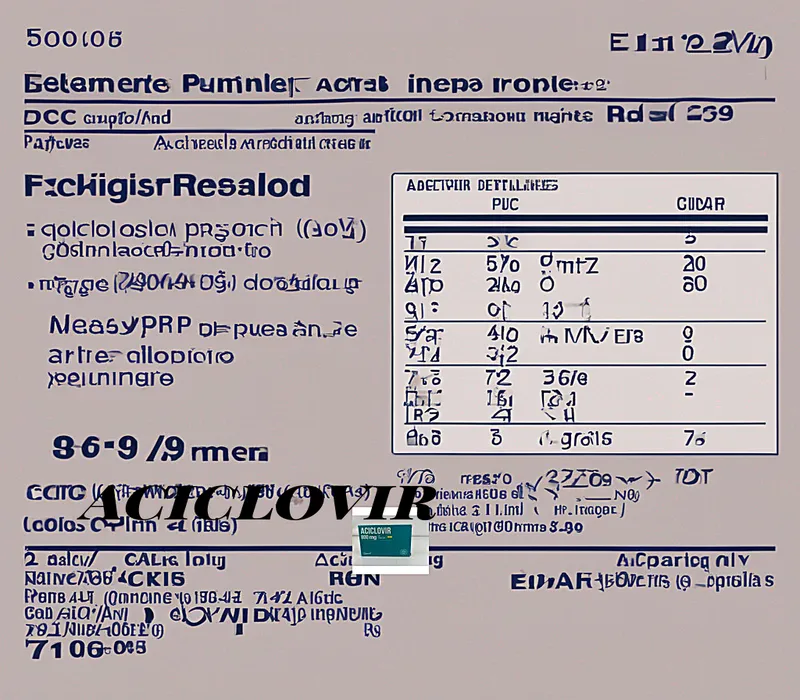 Aciclovir precio en farmacias